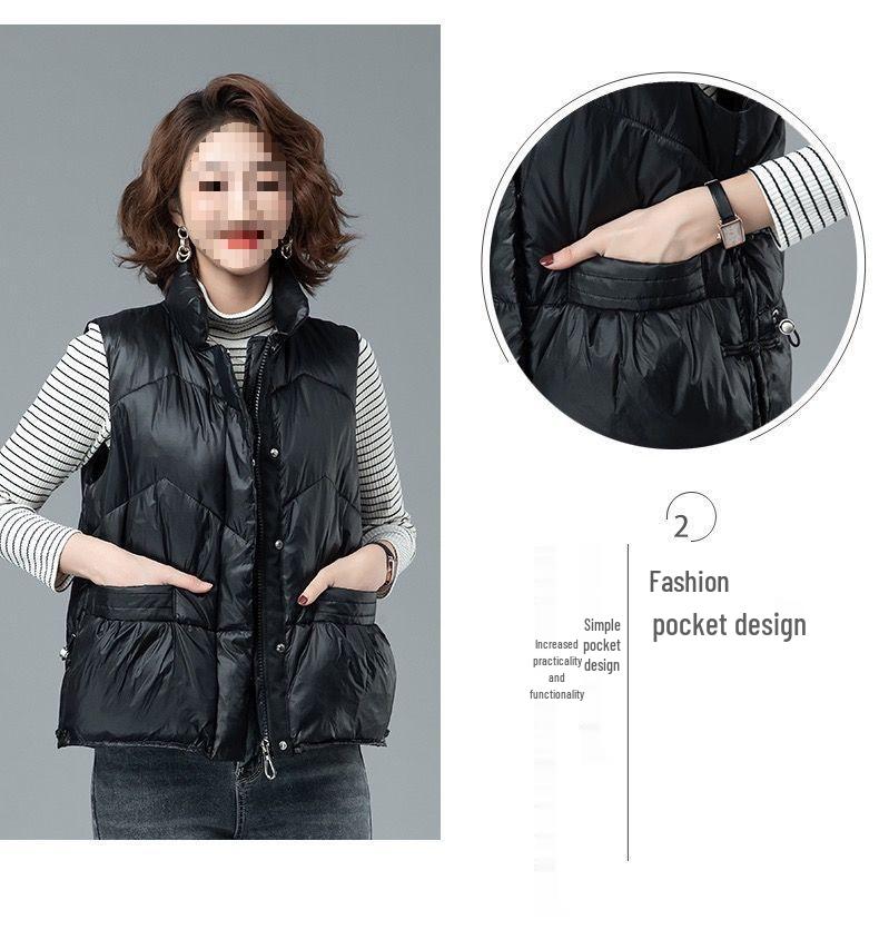 Women's Short Sleeveless Down Vest - 2025 New Spring/Autumn/Winter Style