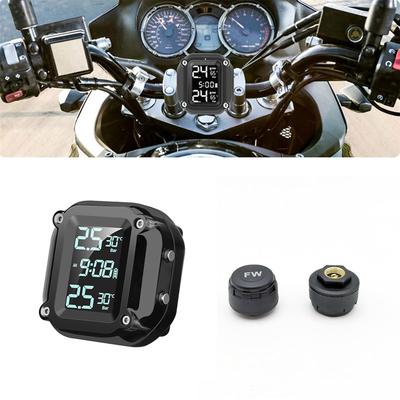 M5 Motocyklový TPMS Bezdrátový Motocyklový Motocyklový Systém Monitorování Tlaku v Pneumatikách s 2 Externími Senzory 5 Metod Alarmu