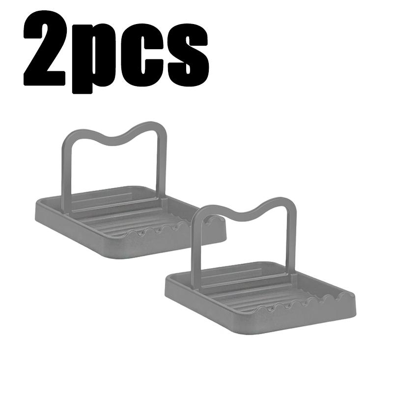 1-3PC Spatula Pot Lid Holder Foldable Multifunctional Upright Stand  Kitchen Draining Rack Wave Anti-slip Storage Organiser