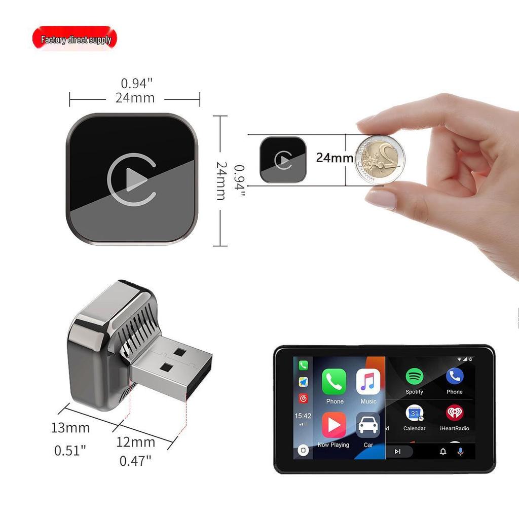 Top-Selling Wireless CarPlay & Android Adapter: Plug-and-Play, OTA Upgrades, Compatible with 98% of Cars