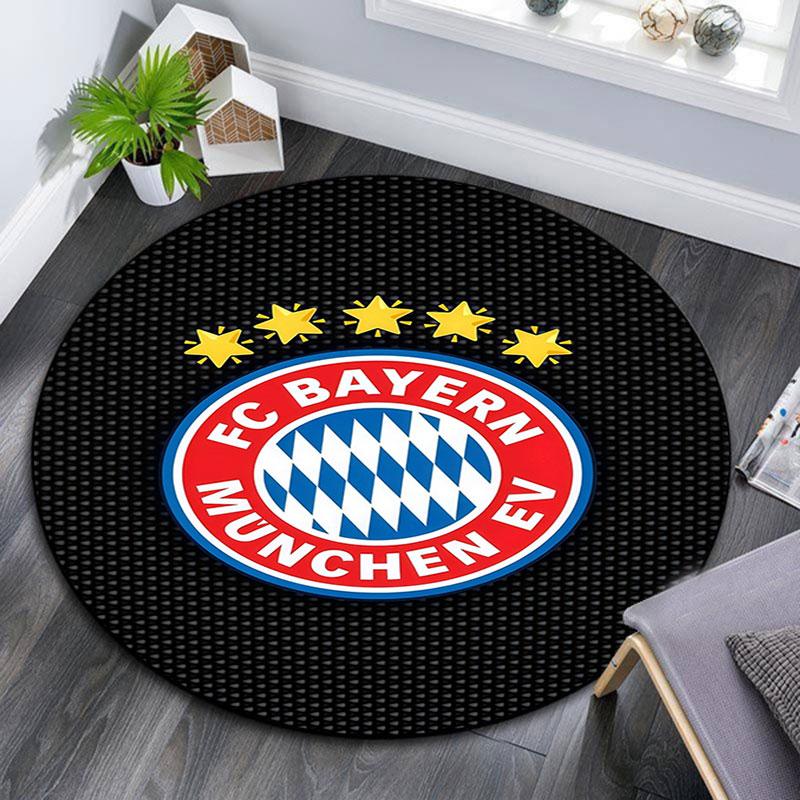 FC Bayern Munchen Pattern Round rug,Carpet Rug for Living Room Bedroom Playroom ,Non-slip Floor Mat,Holiday Gifts and Birthday Gifts.