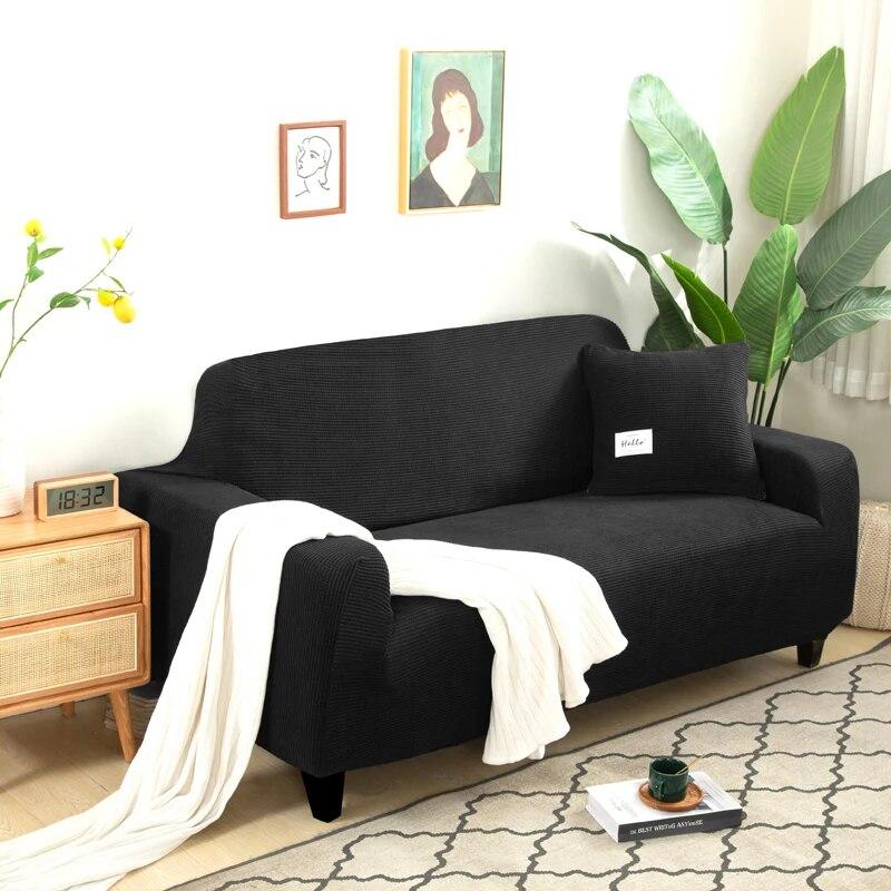 1/2/3/4 Seater Elastic Sofa Covers Stretch L-Shaped Corner Sofa Cover Anti-dirty Plaid Armchair Sofa Covers For Living Room Home