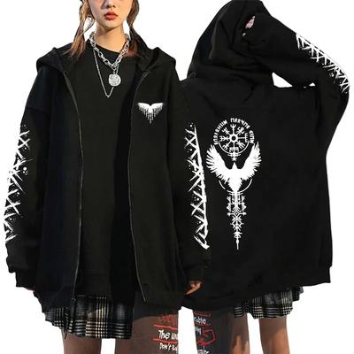 Mode Reißverschluss-Hoodies Damen Herren Übergroß Warm Harajuku Langarm Fleece Sweatshirts Herbst Winter Damenbekleidung