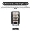 Zinc Alloy Leather Car Smarte Remote Key Case Holder Cover Chain for Kia Sorento K900 K7 Cadenza 4 Button Accessories