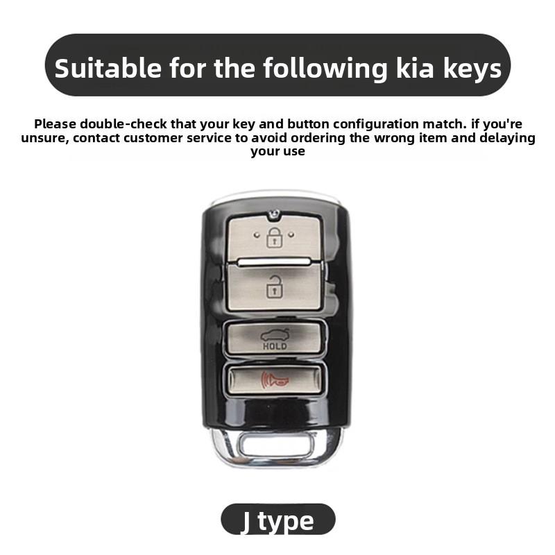 Zinc Alloy Leather Car Smarte Remote Key Case Holder Cover Chain for Kia Sorento K900 K7 Cadenza 4 Button Accessories