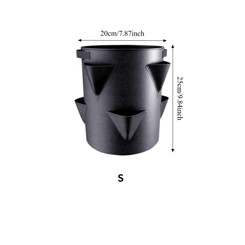

Strawberry planting bag with reinforced handle, suitable for balconies and courtyard gardens