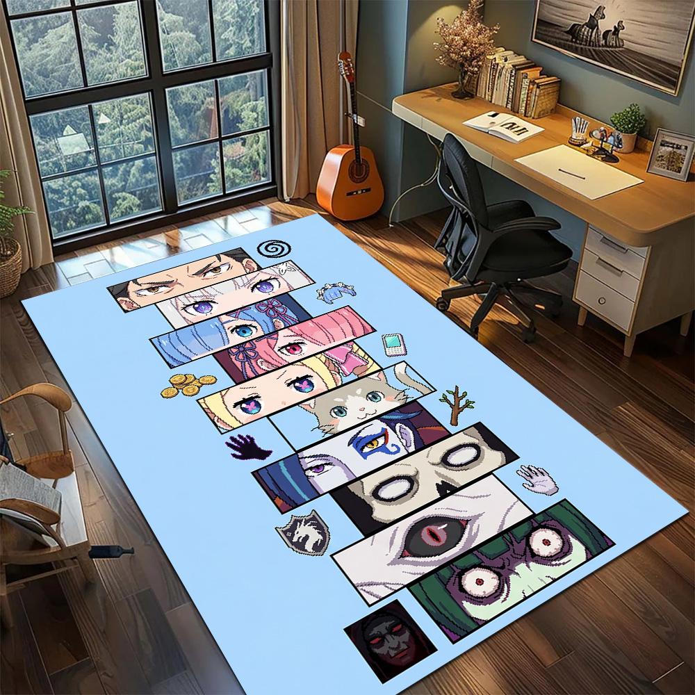 ReZero Carpet Floor Mat Gamer Bedroom Home Room Decor Washable Non Slip Large Area YUN6512
