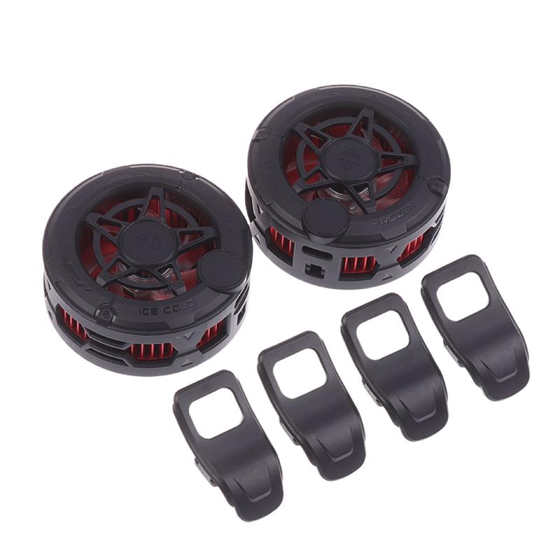 2In1 Universal Portable Magnetic Clip Semiconductor Phone Cooler Digital Display Rgb Light Cooling Fan For Phone