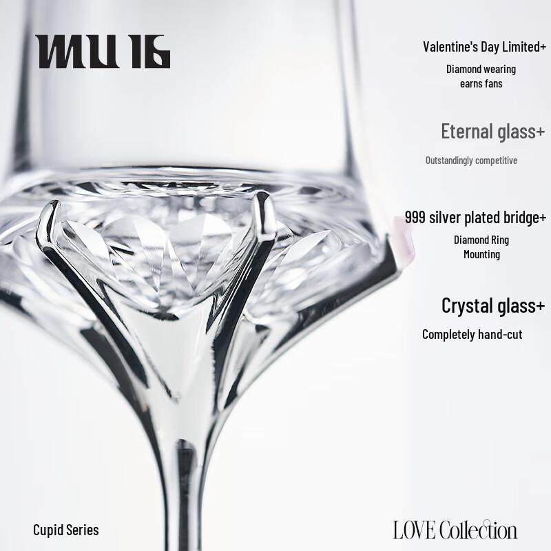 MU16 Crystal Champagne Flutes Gift Set