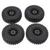 RC Car Tires Rubber Sturdy Remote Control Pickup Truck Wheel Tires Replacement for MN82 Black