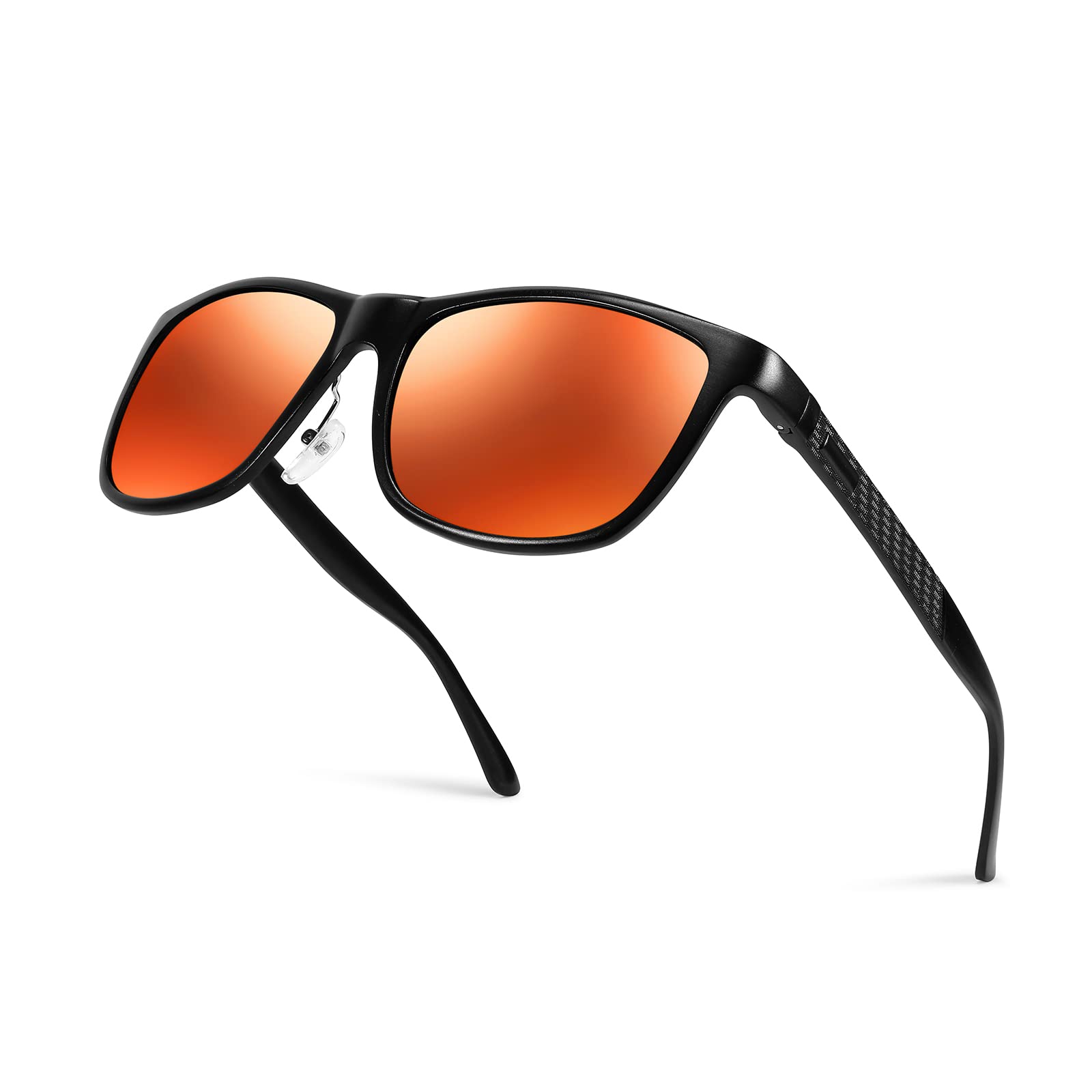 

FEISEDY Polarized Sunglasses with Mirrored Lightweight Alloy UV400 Large Sports Sunglasses for and Includes Hard B1038 Men s Frame, Protection,