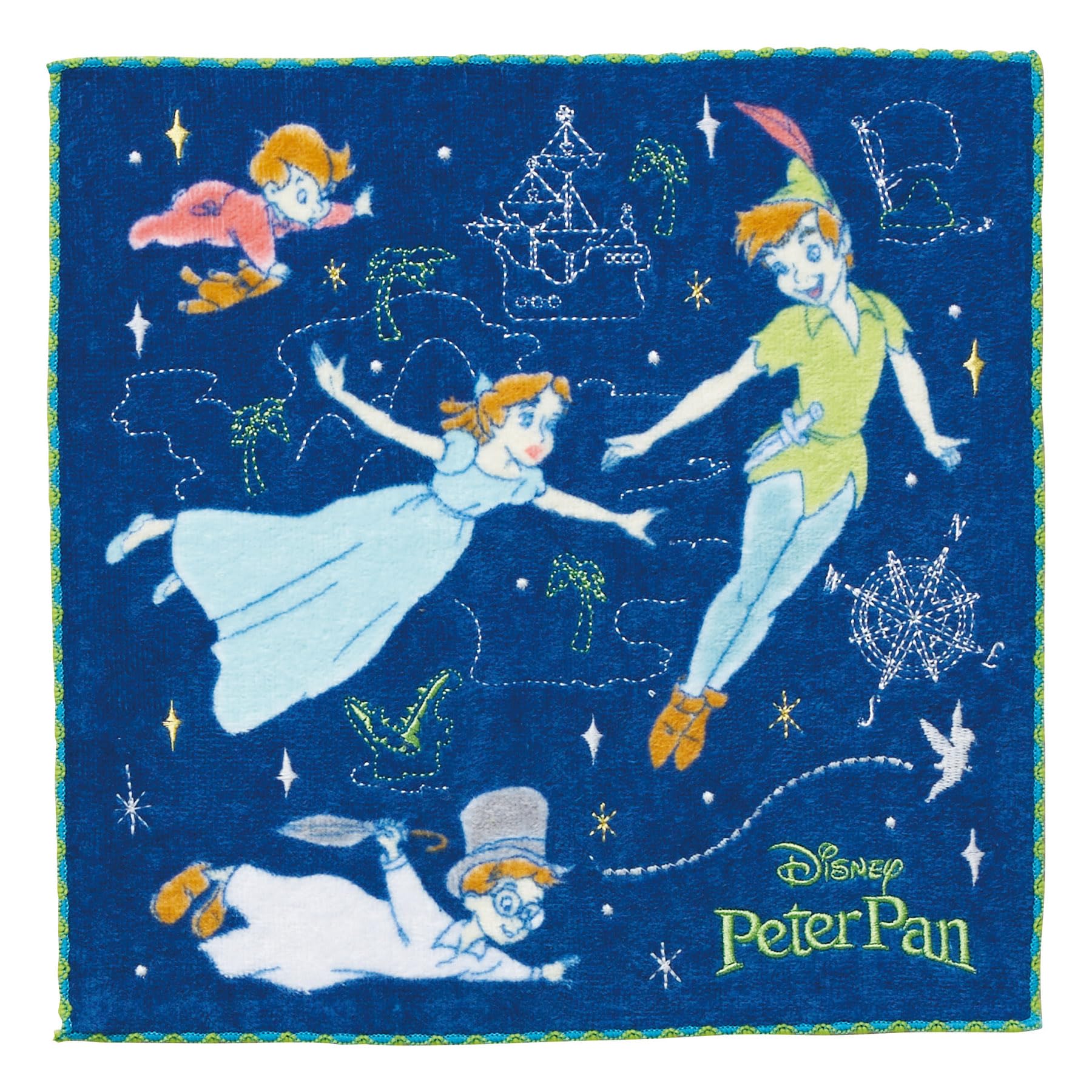 

Marushin Hand Mini Peter Pan Fright Antibacterial and Fully 2006030000 Towel, Towel, & Night, Cotton, Deodorizing, Embroidered,