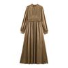 Women's clothing autumn new, French temperament elegant style simple slim long-sleeved dress
