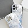Kreslený vzor krémová textura pouzdro vlnitý okraj měkký silikonový kryt pouzdro na telefon pro OPPO Reno Realme OnePlus Vivo