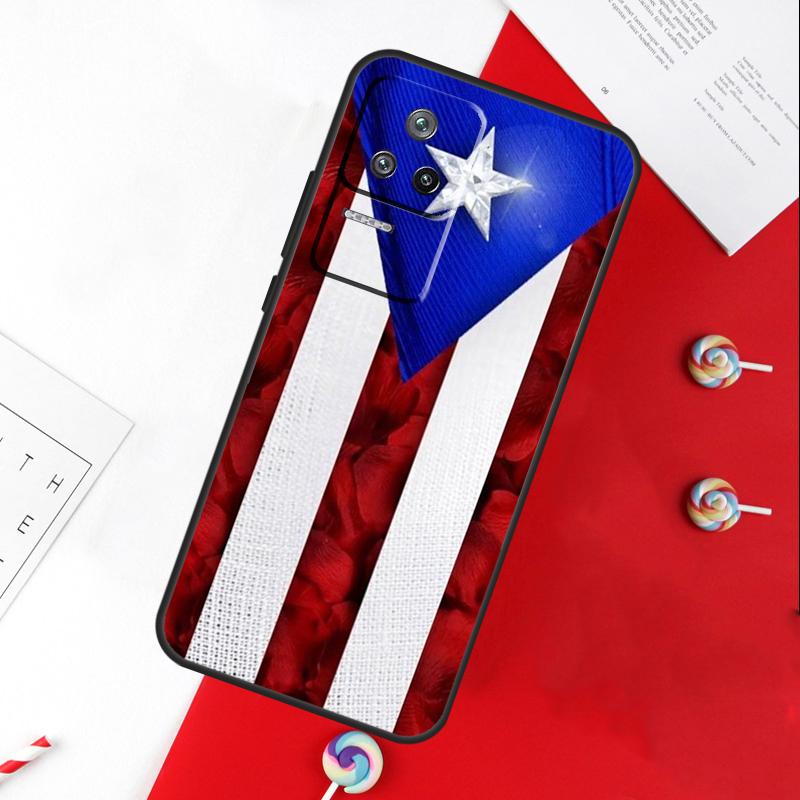 Puerto Rican Flag Cover For Xiaomi 15 Ultra 13 14 11T 12T 13T 14T Pro POCO X7 Pro X3 X5 X6 M6 F5 F6 Pro Case