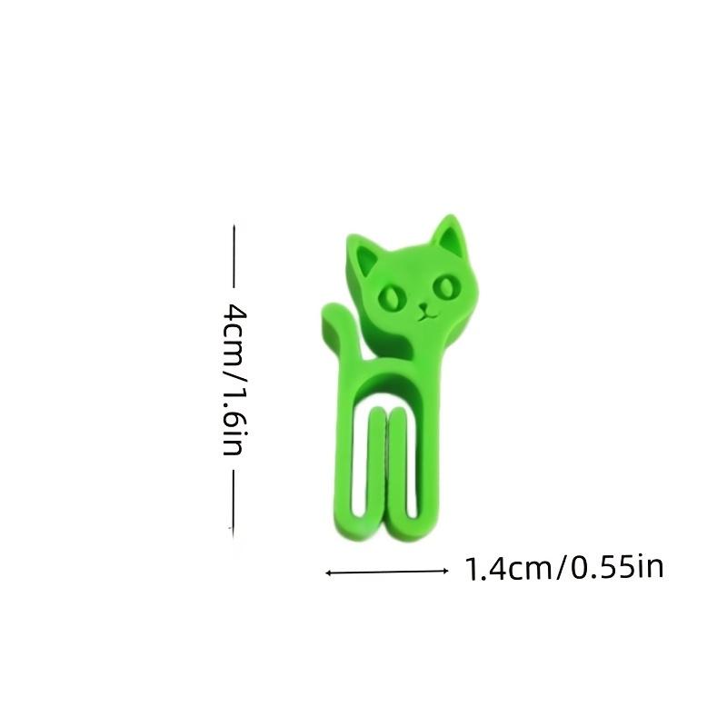 10pcs Multi-colored Mixed Pack of Cat-shaped Snack Bags with Sealing Clips Food Bags Packaging Sealing Clips Lightweight