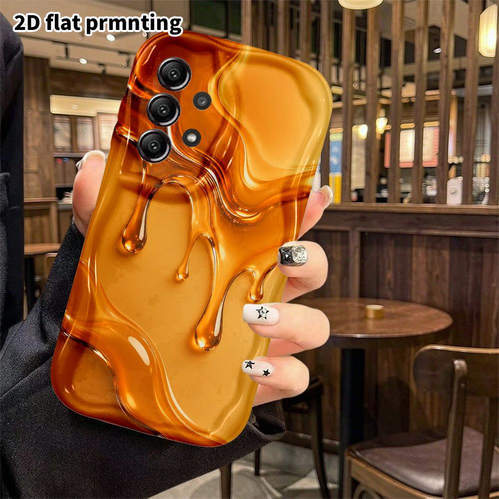 Phone Case: 2D Flat Samsung Galaxy A34 A35 M05 M06 S20 S22 S21 FE Plus 5G Protective Case, Heart Waves, Christmas and Halloween Gift