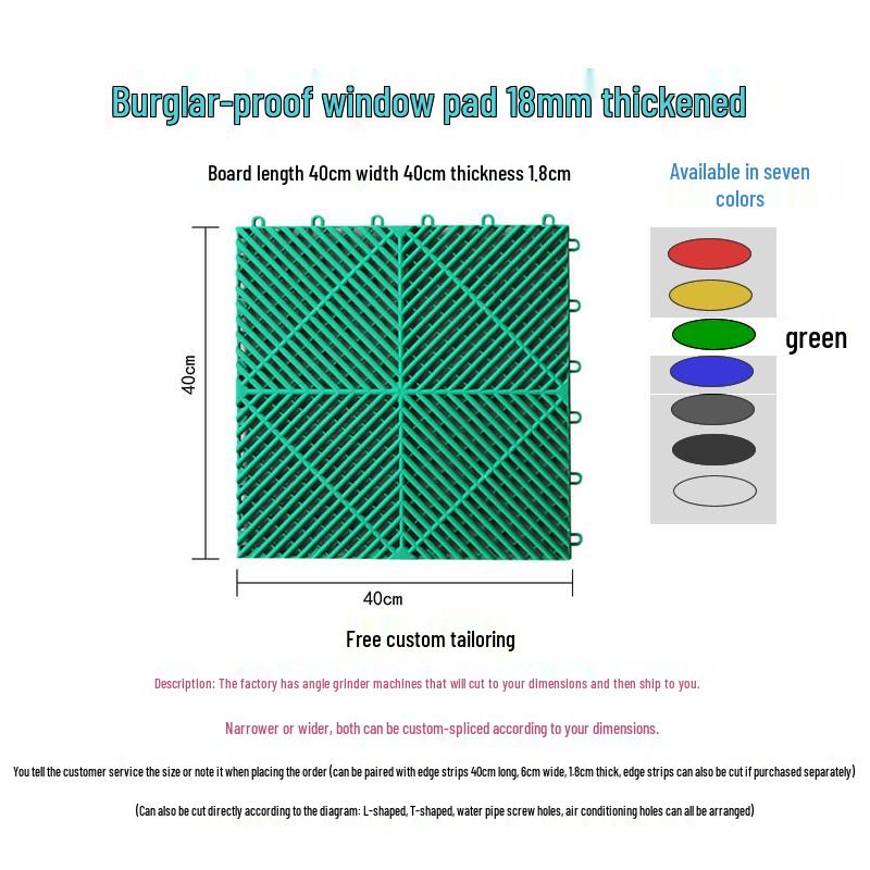 Bezpieczne zabezpieczenie parapetu i balkonu przed kradzieżą: Pogrubiona siatka ochronna i stojak na kwiaty