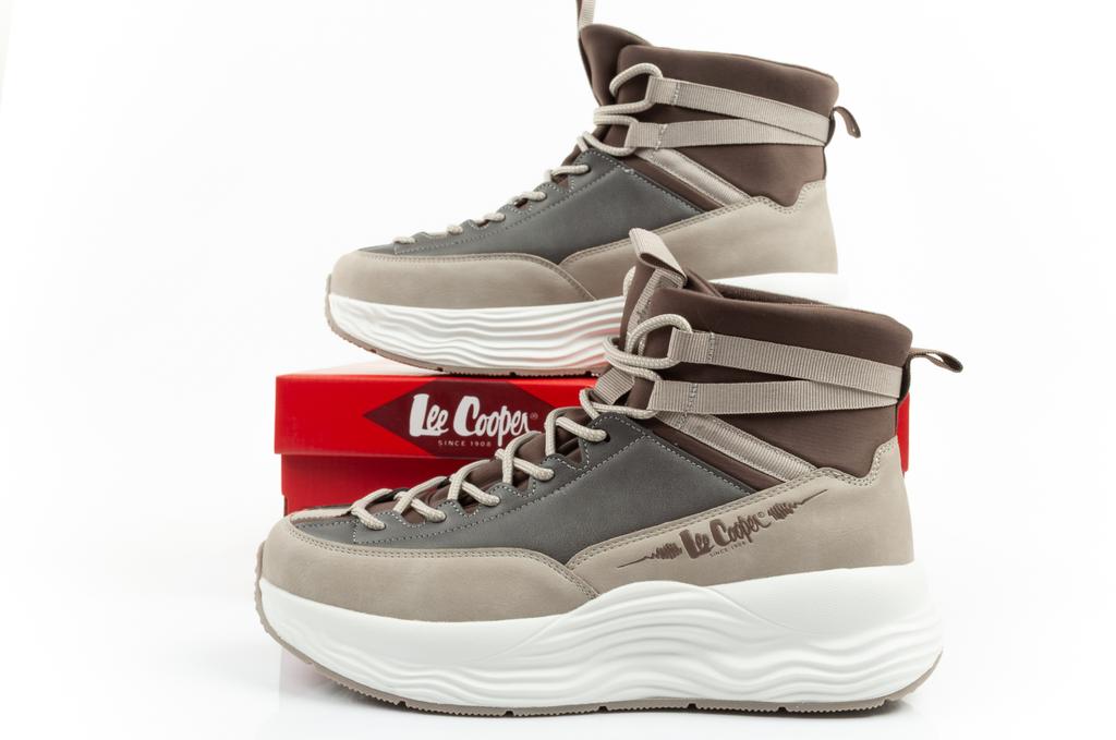 Lee Cooper Synthetic/Textile Brown/Grey [LCJ-25-47-3989L] Y.37
