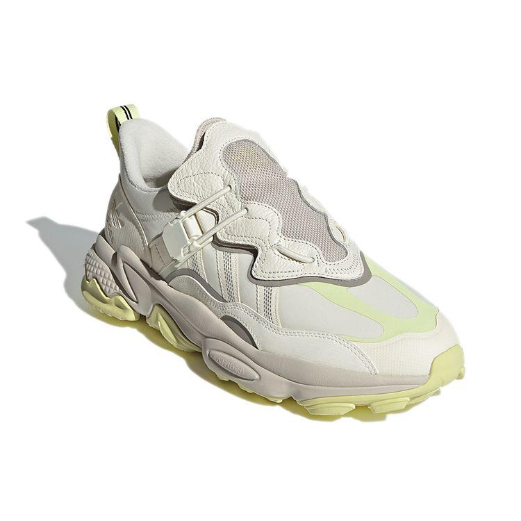 Adidas Originals Ozweego Flipshield Fabric TPU Comfortable Versatile Breathable Low-Top Lifestyle Casual Shoes Unisex Sneaker Off-White FX6047