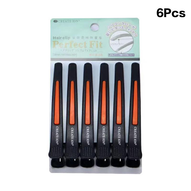 6Pcs Pro Seamless Alligator Clip Hair Clip Barbershop Haircutting Sectioning Hairpin Salon Household Beauty Styling Tools