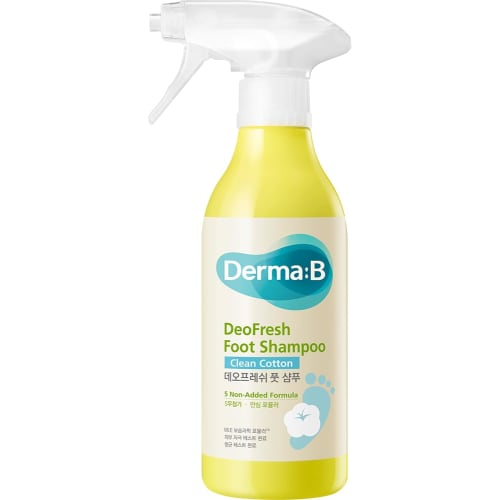 Derma:B Deofresh Foot Shampoo (Clean Cotton) 400ml, Derma:B Foot Soap, Foot Care, Foot Shampoo, Odor Control, Sweat Control, Derma:B Clean Cotton Scen