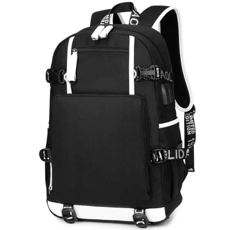 Jungs Rucksack USB Lade Computer Schultasche Business Tasche Wasserdicht Rucksack College Daypack