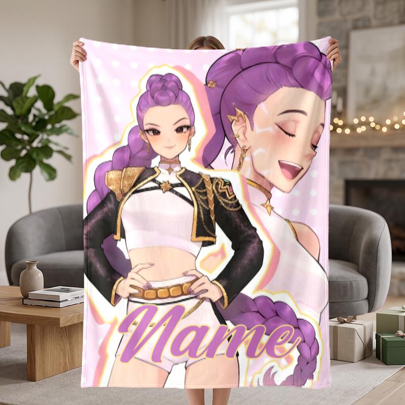 rumi Custom Flannel Blankets Soft Warm Cozy Throws for Home Decor Holiday Gifts