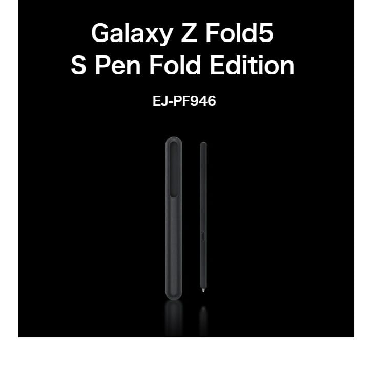 Genuine Samsung Galaxy Z Fold 5 S Pen with Storage S Pen Fold Edition Genuine Overseas Smartphone Cleaner Set 6/Fold Holder, EJ-PF946, Product,