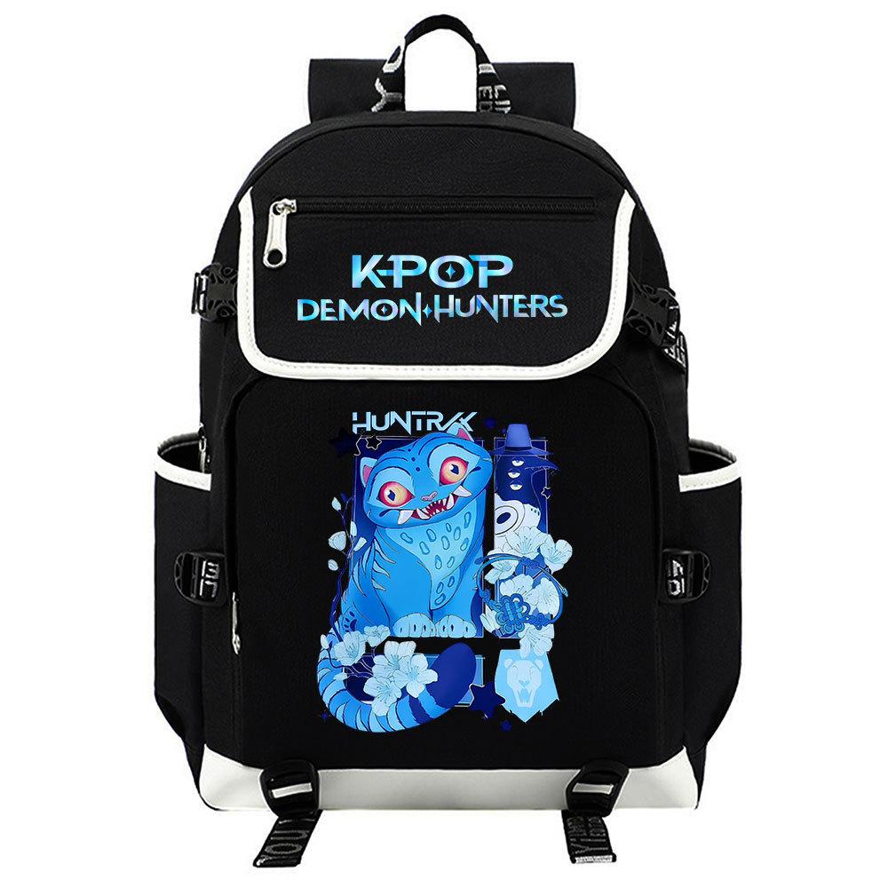 Trend Kpop Anime Cartoon Printed Backpack Lightweight Large Capacity Casual Student School Bag