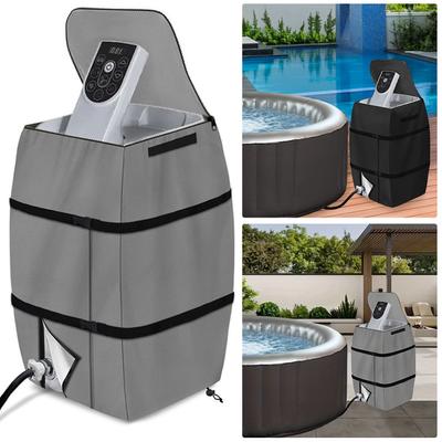 Housse de protection pour pompe de spa gonflable, universelle, facile à installer, manchon de pompe isolé pour spa pour la plupart des radiateurs de spa gonflables