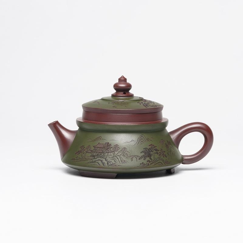 

250ml Dragon s Blood Sand Pagoda Elegant Yixing Purple Clay Teapots Handmade X Pot Raw Ore X Mud Kettle Zisha Tea Set Decoration