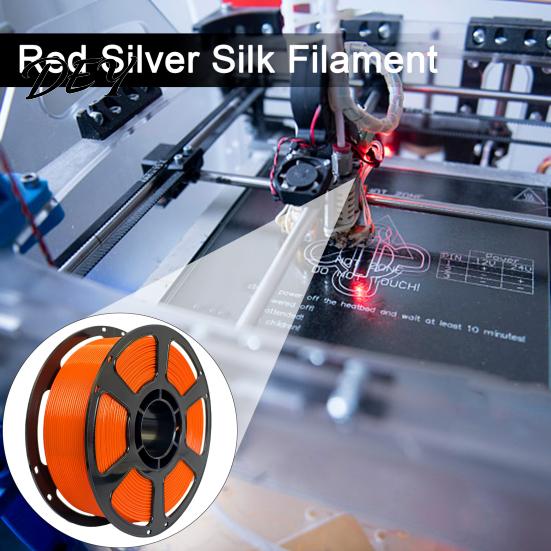 No Clog 3D Printer Filament PETG Filament, 1.75mm Weather-Resistant High Toughness Low Shrinkage Printing Accessories for DIY Projects, Models