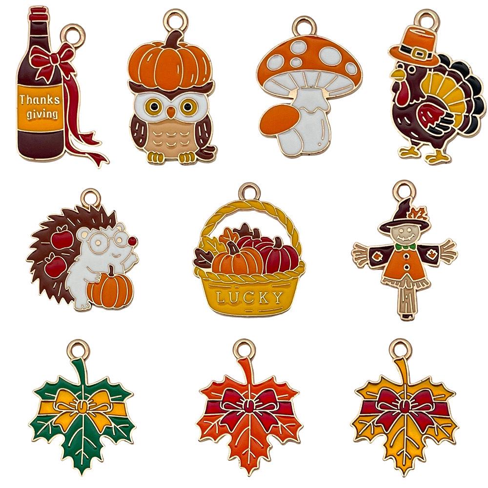 Mushroom House Oil Drop Pendant: 20 Styles for DIY Necklaces, Bracelets, Keychains & Jewelry Accessories