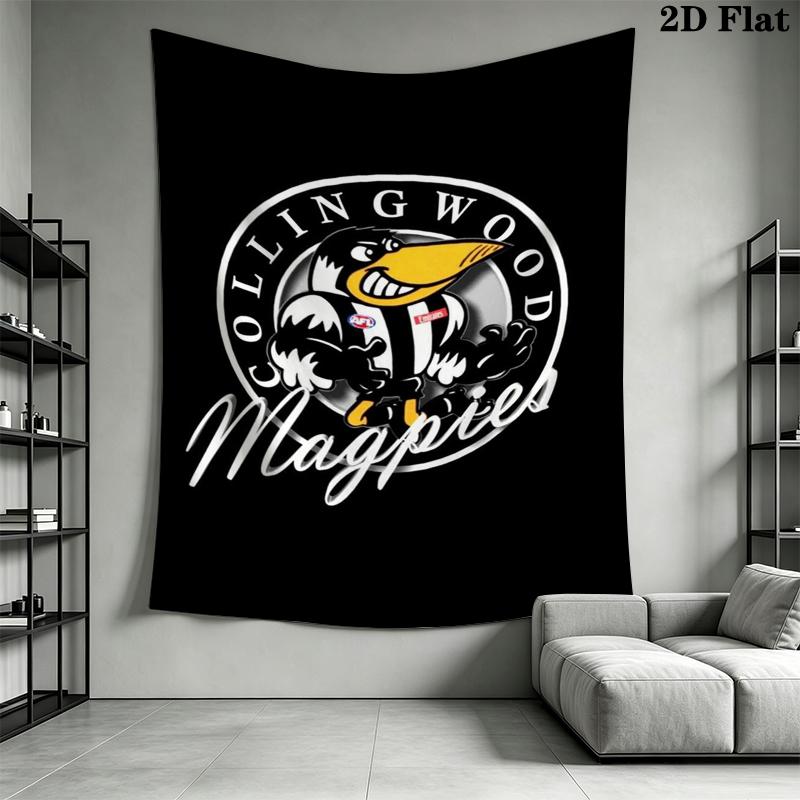 Collingwood Wall Tapestry Aesthetic Wall Hanging Printed Fabric Blanket Decorative Tapestries for Bedroom Living Room Home Decor