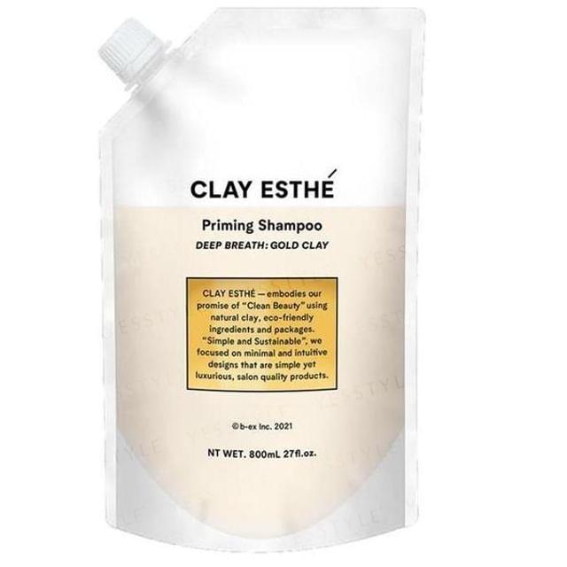 CLAY ESTHE - Priming Shampoo Deep Breath: Gold Clay Refill 800ml