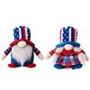 Independence Day Adorable Gnome Figurine With Lighted Knit Hat For Celebrations Festive