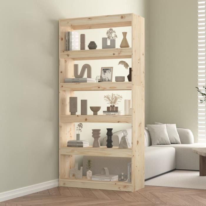 VidaXL Bibliothèque-Séparateur de pièce 80x30x167,4 cm Bois de pin