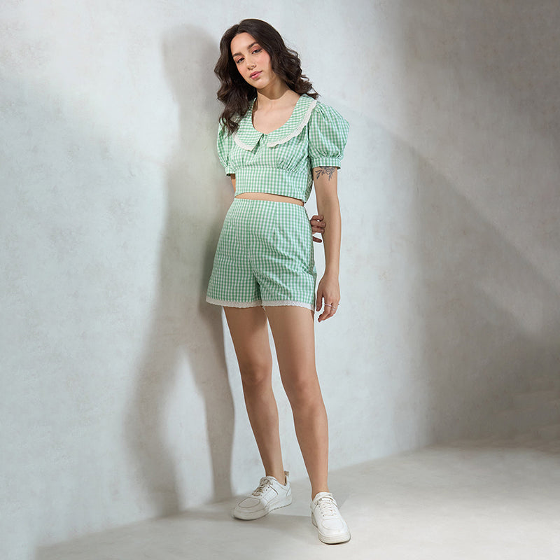 

Virgio Women Mini Length Regular Fit Shorts 26 зелёный