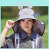 Kinder Cartoon Sonnenhut mit breiter Krempe und atmungsaktivem Nylon für sommerliches Outdoor-Spiel