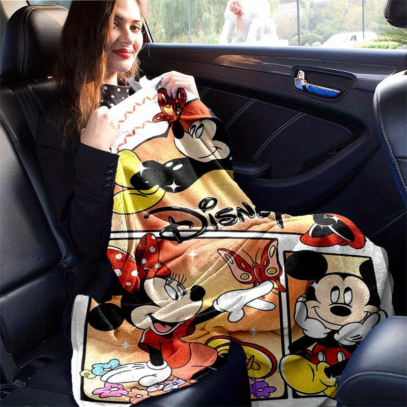 1pc, Disney Home Decor: Cozy Mickey & Minnie Mouse Flannel Throw Blanket Perfect Gift for Bedroom, Living Room, Travel, Camping, Car