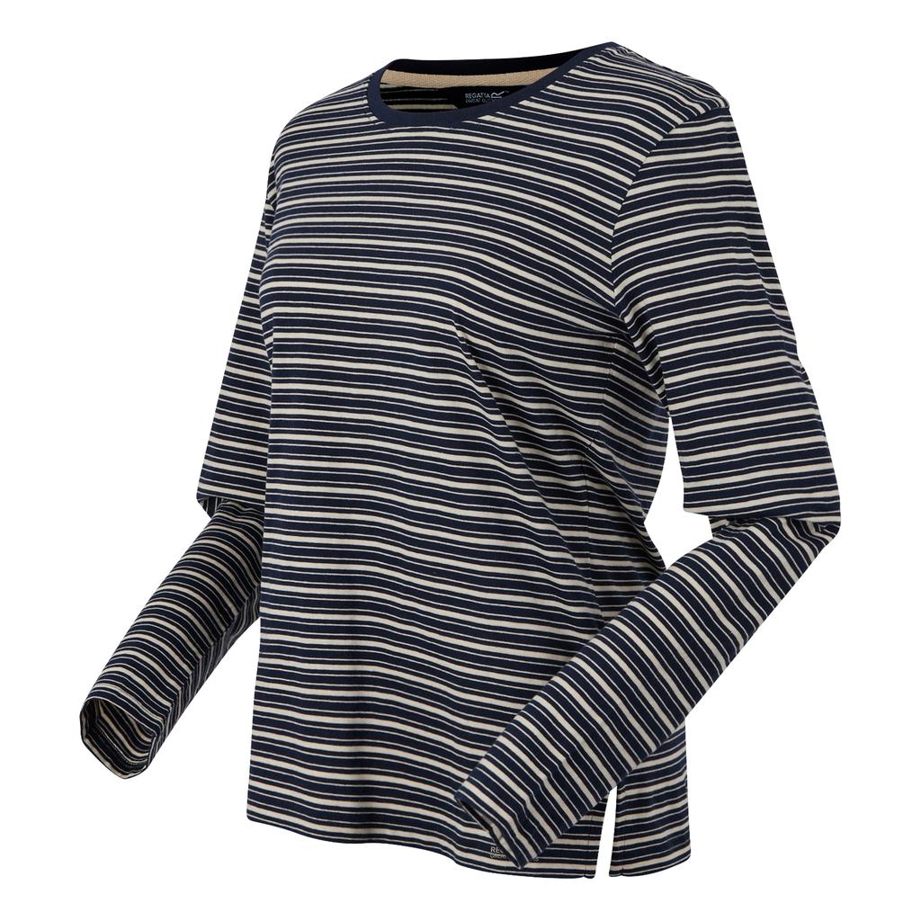Regatta Womens/Ladies Federica Stripe Long-Sleeved T-Shirt