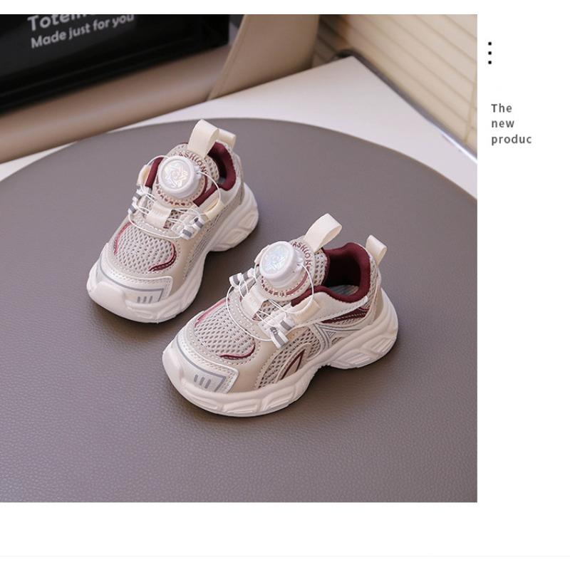 Children's sports shoes boys' shoes spring new medium and small children's mesh casual shoes running shoes girls' dad shoes