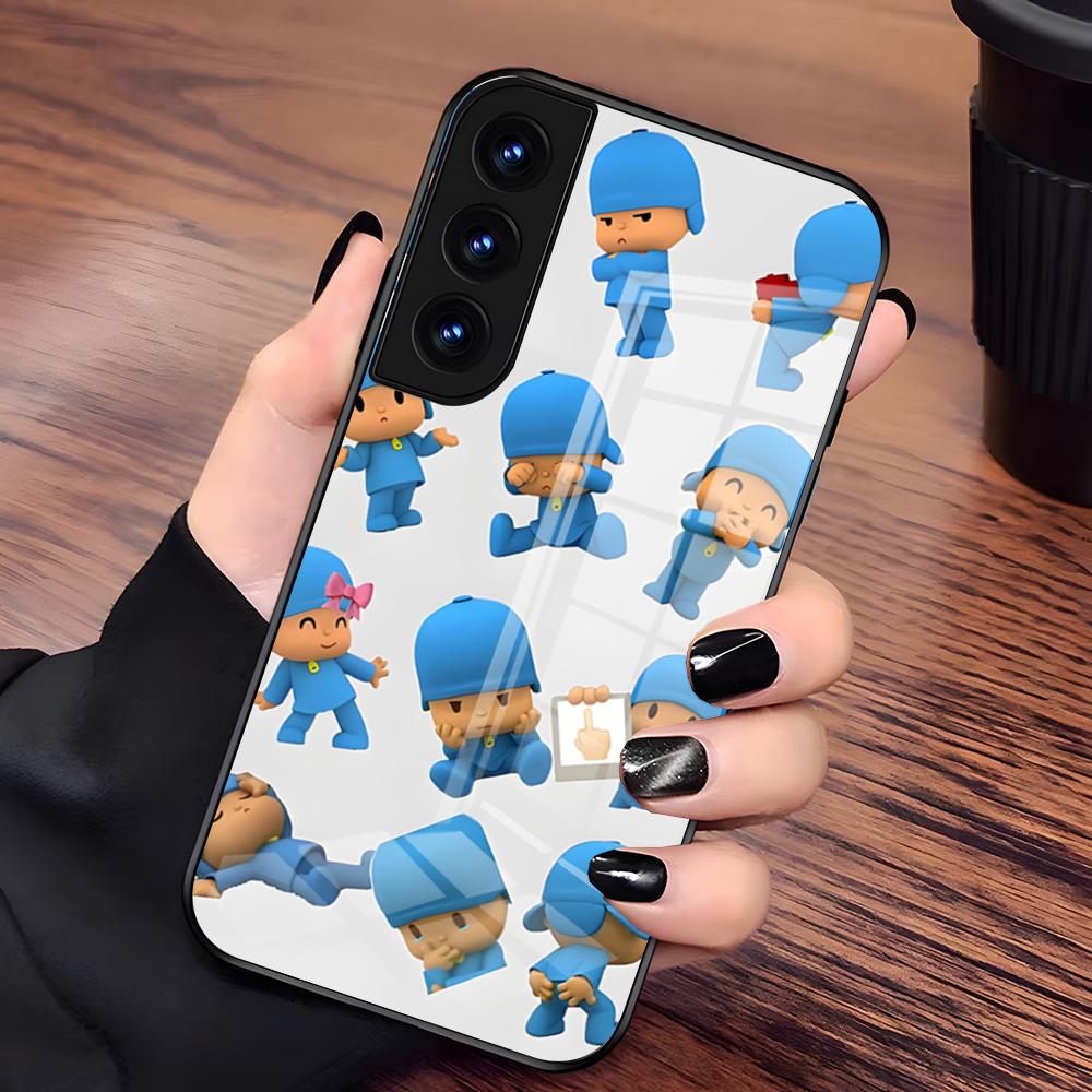 Pocoyo Handyhülle Für Samsung S25 Plus S20 S20 Plus S22 Ultra S23 FE S21 Plus S21 Ultra Glasabdeckung