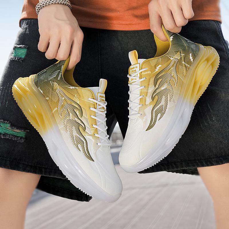 High Quality Men's Casual Sneakers Outdoor Breathable Running Shoes Cushioning Non-slip Sport Shoes Athletic Training Footwear