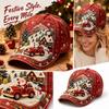 Baseball for Men Women, Retro Curved Christmas Digital Print, Vintage