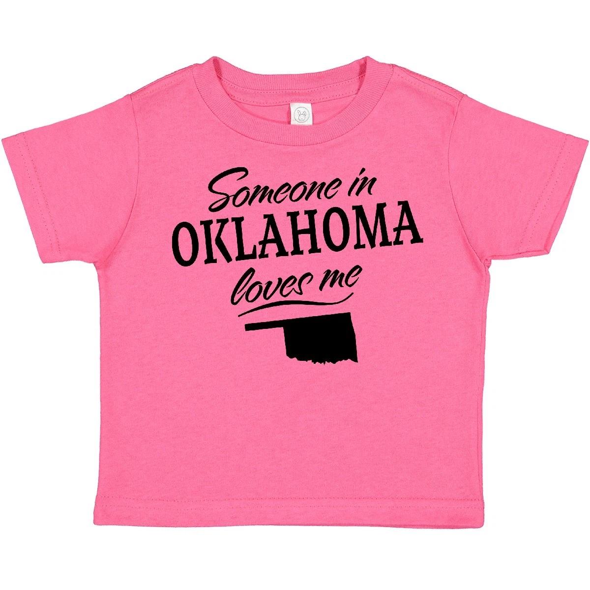 

Inktastic Someone In Oklahoma Loves Me Toddler T-Shirt State Home Family Kids 160