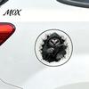 3D Effect Halloween Decal Spider Decorative Sticker for Car, Broken Hole Dog Cat Owl Self-Adhesive Sticker, Waterproof Removable PVC Holiday