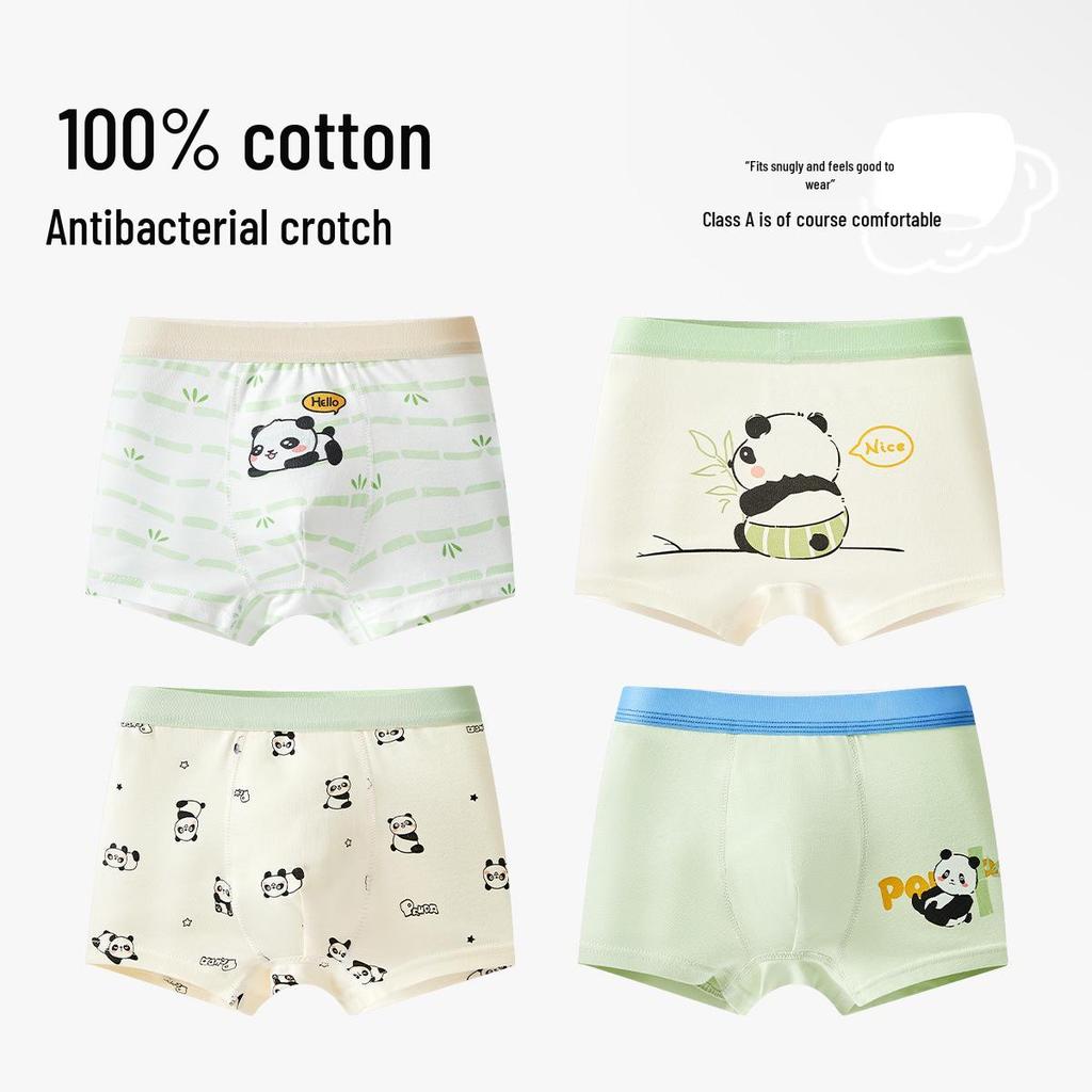 Boys' Pure Cotton Boxer Briefs: Comfortable, No-Pinch Fit for Ages 6-12