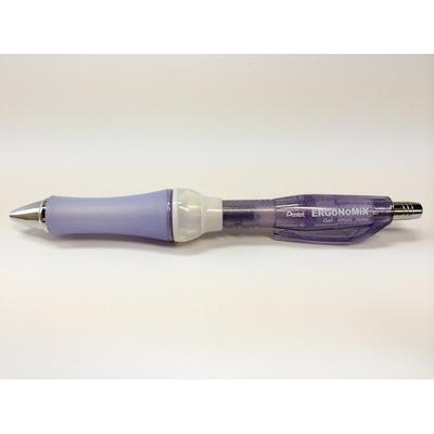 Pentel ERGoNoMiX Gel Ballpoint Pen 0.5mm (Clear Violet) Black
